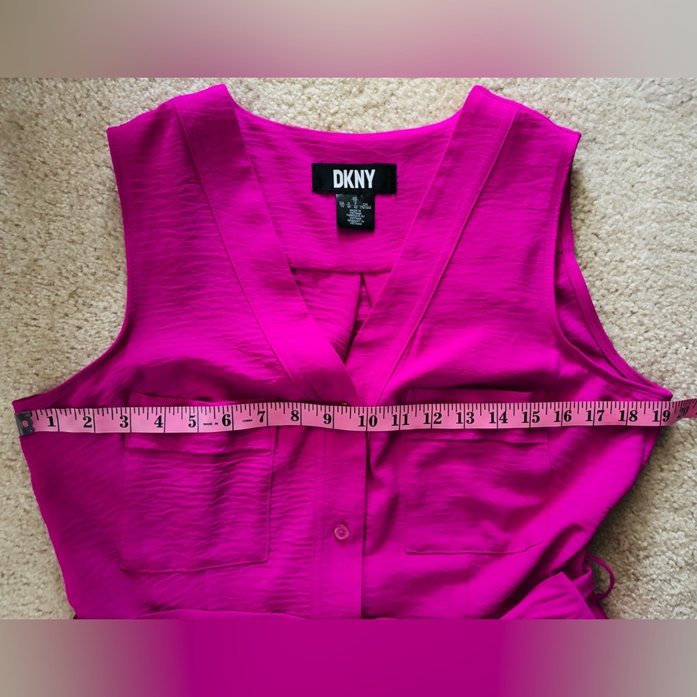 DKNY Sleeveless V-Neck Sundress - Picture 8 of 10